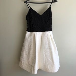Black and white dress
